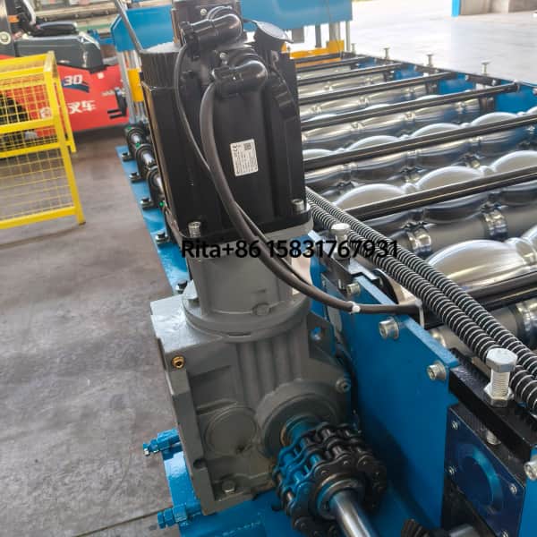 CE Certifiction metal roof sheet glazed tile roll forming machine with high precision and fast speed