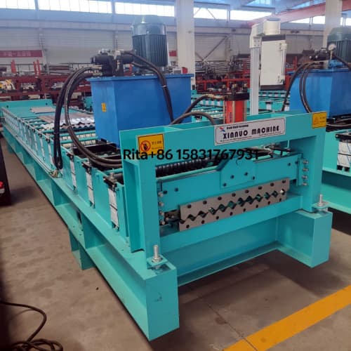 Corrugated Roof Roll Forming Machine For Metal Roof Sheet Production