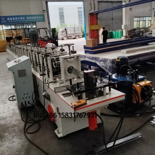 Metal plate rolling shutter guide rail forming machine | Industrial Roll Former