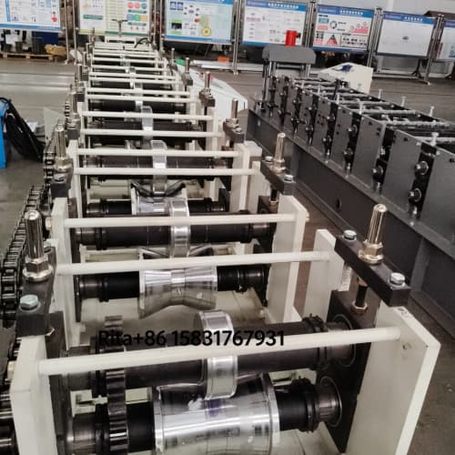 Metal plate rolling shutter guide rail forming machine | Industrial Roll Former