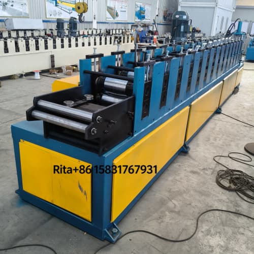 Metal plate rolling shutter guide rail forming machine | Shutter Track Machine