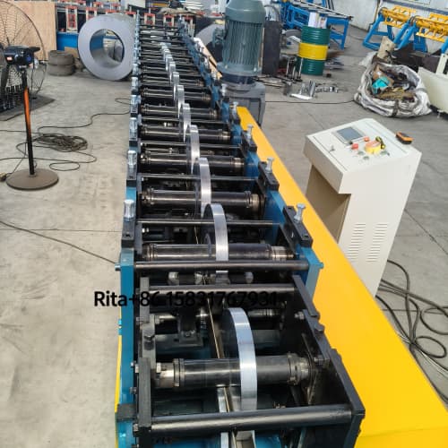 Metal plate rolling shutter guide rail forming machine | Shutter Track Machine