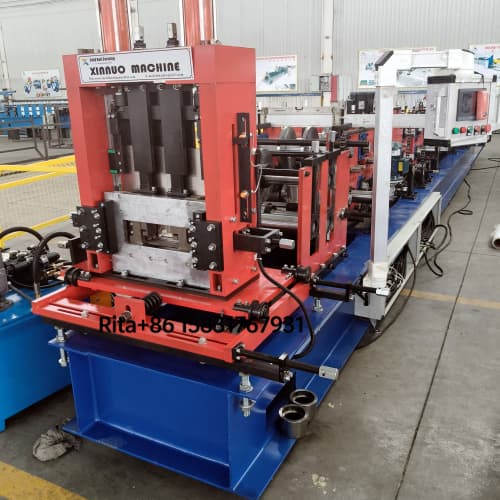 Fully Automatic C Purlin Roll Forming Machine Steel Structure Profile Making Machine