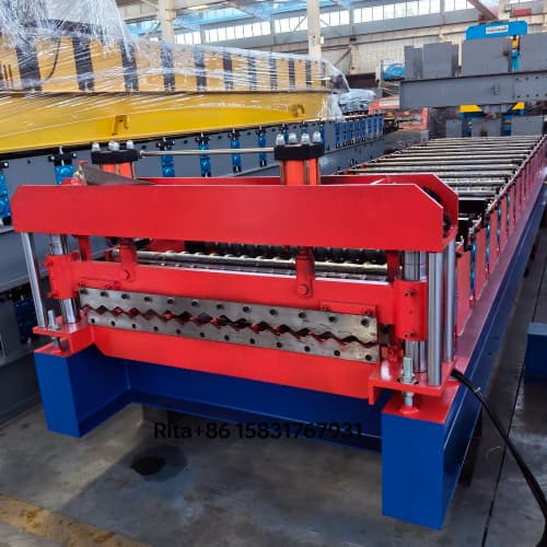 Corrugated Roof Sheet Making Machine, Metal Tile Roll Former 