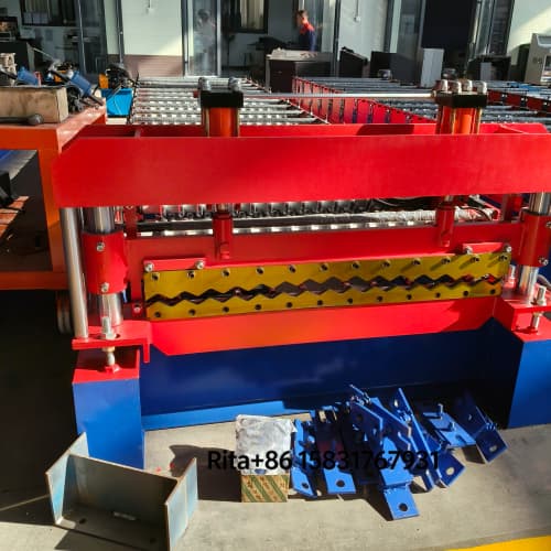 High Speed Corrugated Roof Sheet Machine, Metal Roof Roll Form Line
