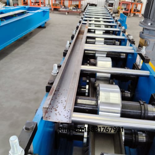 Full automatic metal shutter guide rail production line