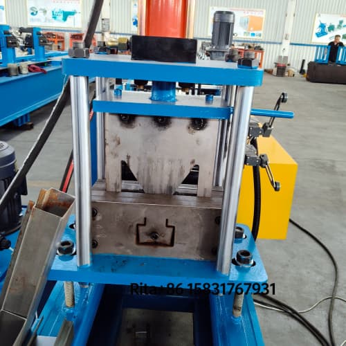 Metal plate rolling shutter guide rail forming machine for shutter door industry