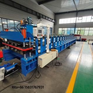 Hebei Xinnuo Full Automatic Double Layer Roll Forming Machine Line for Sale with Hydraulic Cutting & Auto Stacker