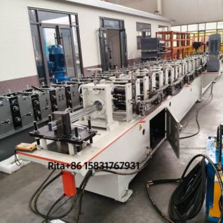 Metal plate rolling shutter guide rail forming machine | Industrial Roll Former
