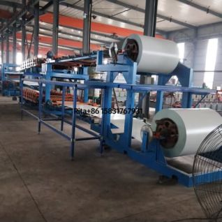 High Speed Z Lock Sandwich Panel Machine Line For Roof & Wall Insulated Panels