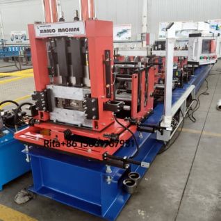 Fully Automatic C Purlin Roll Forming Machine Steel Structure Profile Making Machine