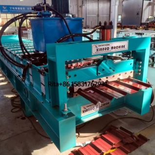 Trapezoidal Roof Roll Forming Machine For Metal Tile 